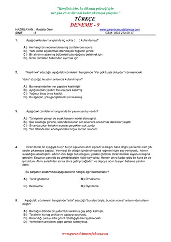 Deneme - 9