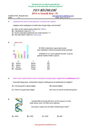 DNA ve Genetik Kod - 10