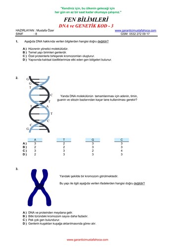 DNA ve Genetik Kod - 3