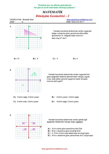 Dönüşüm Geometrisi - 2