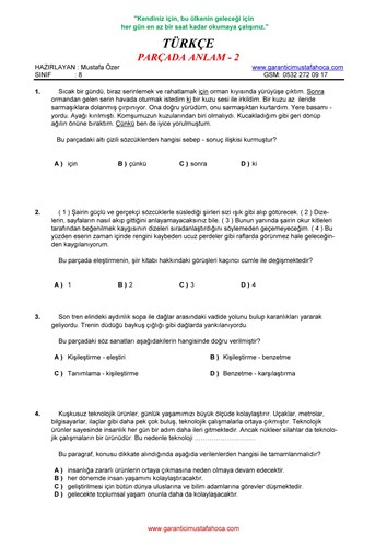 Parçada Anlam - 2