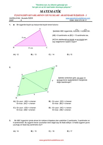Üçgenler - 3