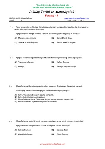 Sosyal Bilimleri Ücretsiz - 1